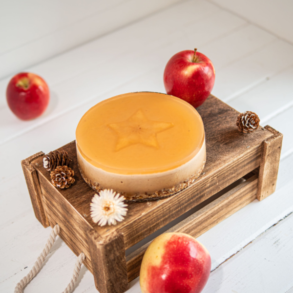 Vegan Apple Cider Cheesecake, made in-house