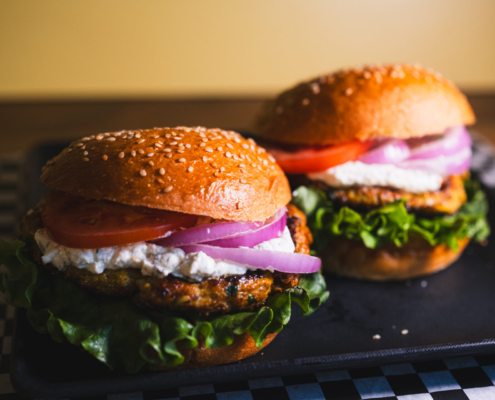 Moroccan-spiced Turkey Burger Recipe.